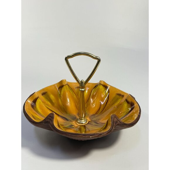 Tidbit Candy Nut Dish Handled  Sequoia Treasure Craft California Pottery 610 USA - Picture 4 of 16